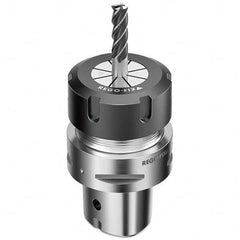 Collet Chuck: 0.5 to 10 mm Capacity, ER Collet, Hollow Taper Shank 70 mm Projection, 0.003 mm TIR, Balanced to 25,000 RPM, Through Coolant