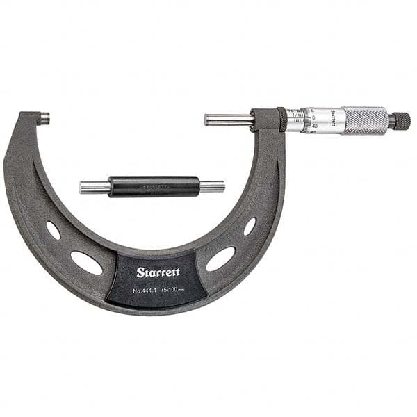 Starrett - Mechanical Outside Micrometers Minimum Measurement (mm): 75.00 Maximum Measurement (mm): 100.00 - A1 Tooling