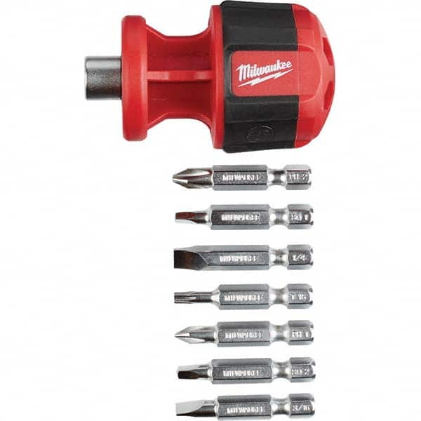 Milwaukee Tool - Bit Screwdrivers Type: 8-in-1 Nut Driver Tip Type: Philips; Slotted; Square; Torx - A1 Tooling