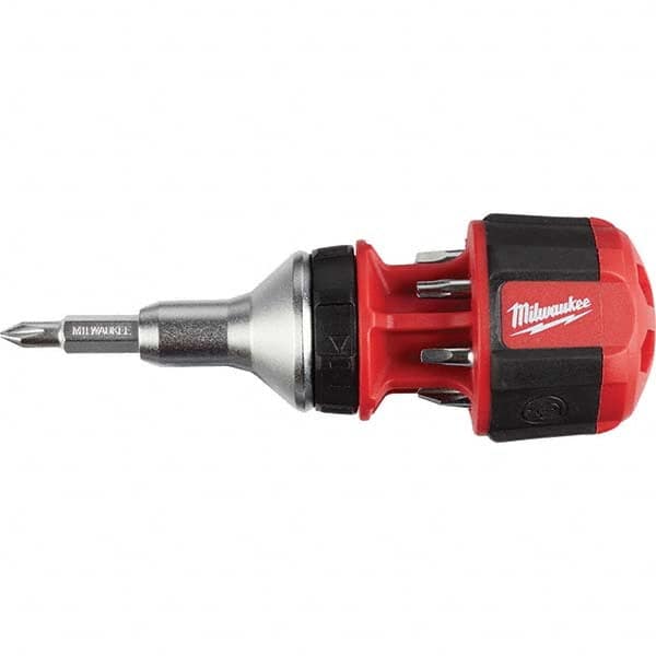 Milwaukee Tool - Bit Screwdrivers Type: Multi-Bit Screwdriver Tip Type: Philips; Slotted; Square; Torx - A1 Tooling