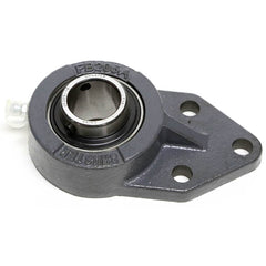 Shuster - UCFB207-20-NTN, 1-1/4" ID, 90mm OAL x 144mm OAH x 1-5/8" Wide, 3-Bolt Flange Mounted Bearing - Exact Industrial Supply