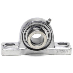 Shuster - SNASP206, 30mm ID, 164mm OAL x 83mm OAH46mm Wide, Ball Bearing Pillow Block - Exact Industrial Supply