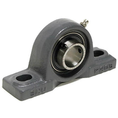 Shuster - UCP210-31, 1-15/16" ID, 8-1/8" OAL x 4-1/2" OAH x 2-3/8" Wide, Ball Bearing Pillow Block - Exact Industrial Supply