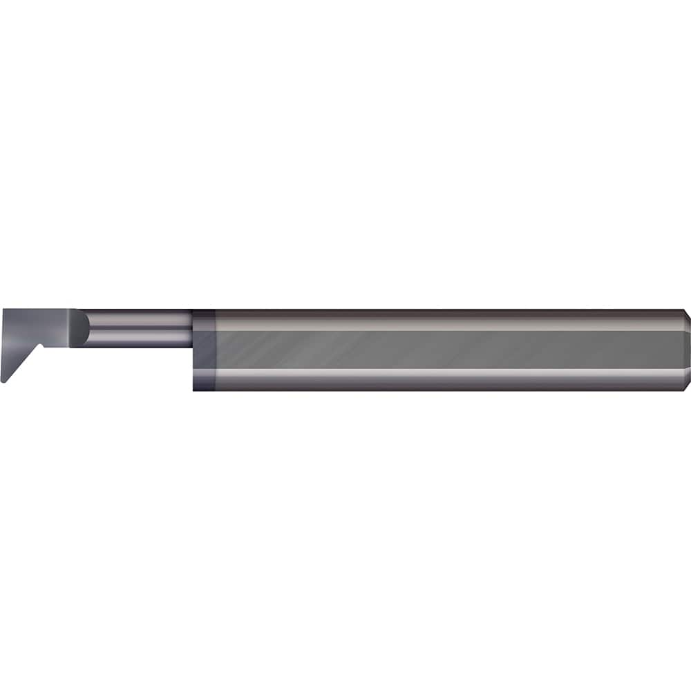 Profiling Tools; Minimum Bore Diameter (Decimal Inch): 0.0600; Maximum Bore Depth (Decimal Inch): 0.1500; Radius: 0.0020; Overall Length (Decimal Inch): 1-1/2; Shank Diameter (Inch): 1/8; Projection: Projection; Finish/Coating: AlTiN; Projection (Decimal