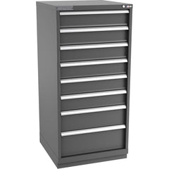 Storage Cabinet: 28-1/4″ Wide, 28-1/2″ Deep, 59-1/2″ High 440 lb Capacity, 8 Drawer