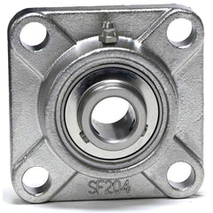 Shuster - SUCSF206-19, 1-3/16" ID, 4-1/4" OAL x 108" OAH, 4-Bolt Flange Bearing - Exact Industrial Supply