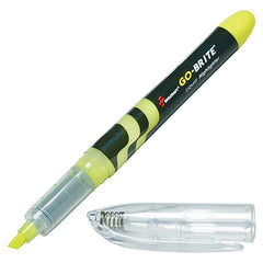 Ability One - Markers & Paintsticks; Type: Highlighter ; Color: Yellow ; Ink Type: Water Base ; Tip Type: Chisel - Exact Industrial Supply