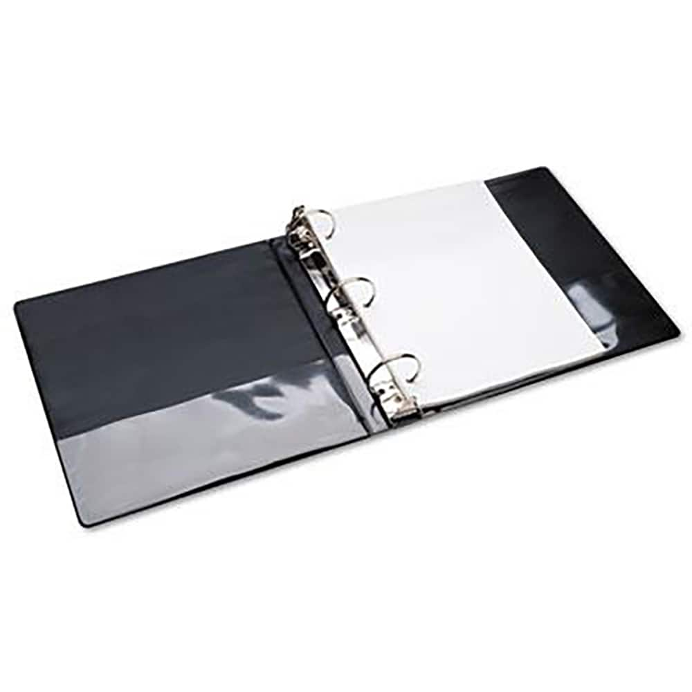 Ability One - Ring Binders; Binder Type: View ; Capacity: 2" ; Color: Black ; Material: Vinyl ; Size: 8-1/2 x 11 - Exact Industrial Supply