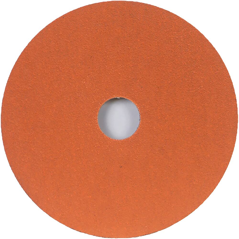 Norton - 7" Diam, 7/8" Hole, 36 Grit Ceramic Alumina Fiber Disc - Exact Industrial Supply