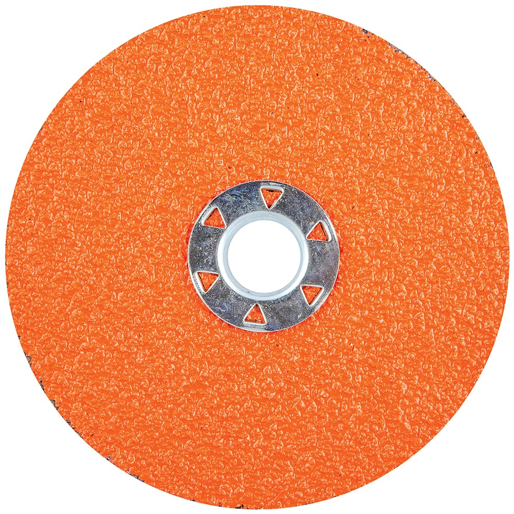 Norton - 5" Diam, 5/8-11 Hole, 36 Grit Ceramic Alumina Fiber Disc - Exact Industrial Supply