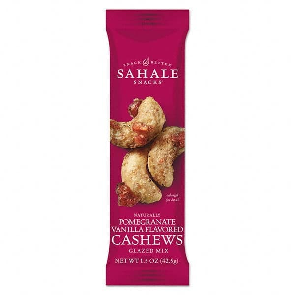 Sahale Snacks - Snacks, Cookies, Candy & Gum Breakroom Accessory Type: Nuts Breakroom Accessory Description: Glazed Mixes, Cashew Pom Vanilla, 1.5 oz, 18/Carton - A1 Tooling