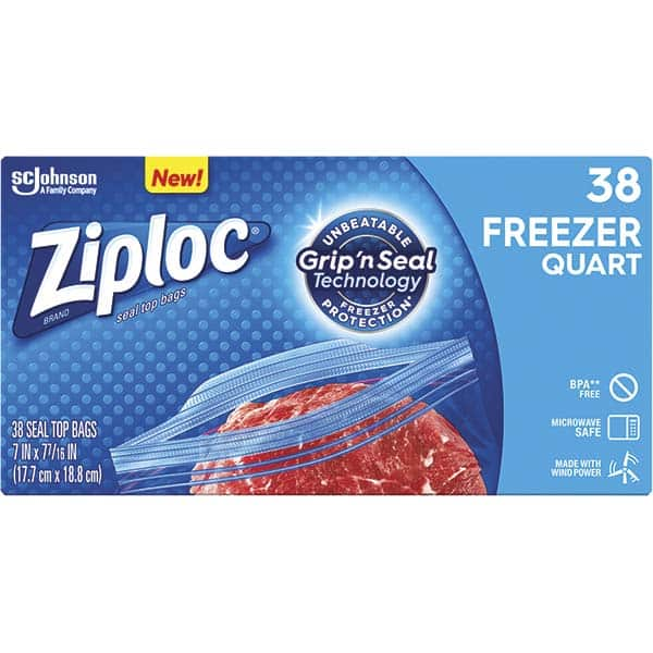 Ziploc - Reclosable Food & Sandwich Bags Volume Capacity: 1 Qt. Width (Inch): 6.970 - A1 Tooling