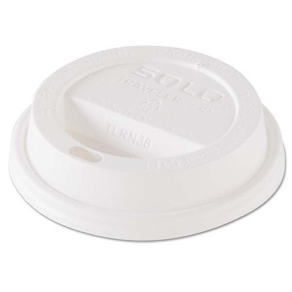 DART - Traveler Dome Hot Cup Lid, Fits 8 oz Cups, White, 100/Pack, 10 Packs/Carton - A1 Tooling