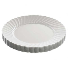 WNA - Classicware Plastic Dinnerware, Plates, Plastic, White, 9in, 12/Bag, 15/Carton - A1 Tooling