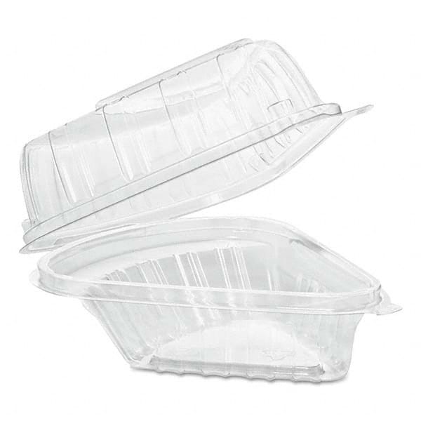 DART - Showtime Clear Hinged Containers, Pie Wedge, 6 2/3 oz, Plastic, 125/PK, 2 PK/CT - A1 Tooling