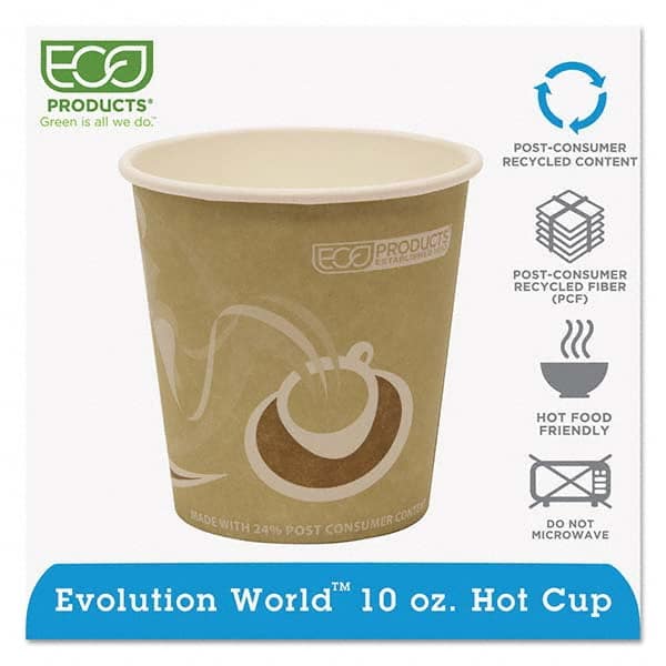 ECO PRODUCTS - Evolution World 24% Recycled Content Hot Cups - 10 oz, 50/PK, 20 PK/CT - A1 Tooling