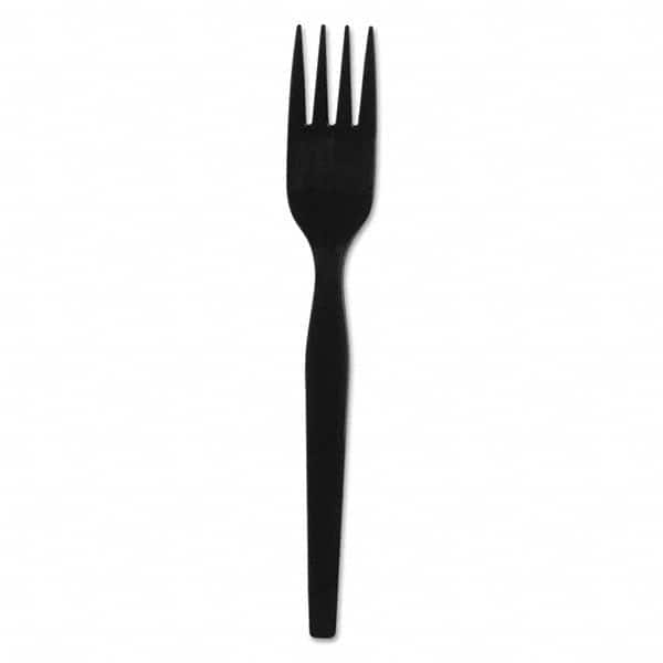 Dixie - SmartStock Plastic Cutlery Refill, Forks, 6", Black, 40/Pack, 24 Packs/CT - A1 Tooling