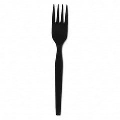 Dixie - SmartStock Plastic Cutlery Refill, Forks, 6", Black, 40/Pack, 24 Packs/CT - A1 Tooling