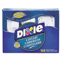 Dixie - Combo Pack, Tray/Plastic Utensils, 56 Forks, 56 Knives, 56 Spoons, 6 Packs - A1 Tooling