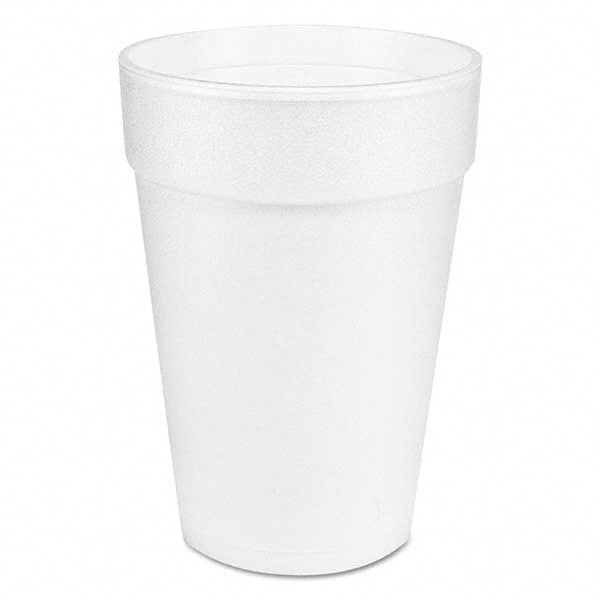 DART - Large Foam Drink Cup, 14 oz, Hot/Cold, White, 25/Bag, 40 Bags/Carton - A1 Tooling