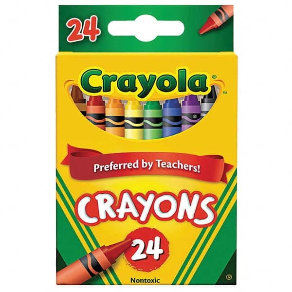 All Purpose Wax Crayon Marker: Assorted Color, Wax-Based, Standard Point