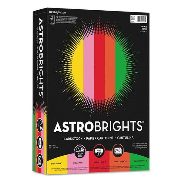 Astrobrights - Office Machine Supplies & Accessories Office Machine/Equipment Accessory Type: Card Stock For Use With: Copiers; Inkjet Printers; Laser Printers - A1 Tooling