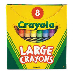 Crayola - Markers & Paintsticks Type: All Purpose Wax Crayon Color: Black; Blue; Brown; Green; Orange; Red; Violet; Yellow - A1 Tooling