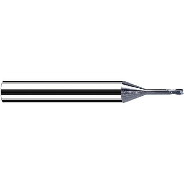 Fraisa - 0.8mm Diam 2 Flute Solid Carbide 0.2mm Corner Radius End Mill - A1 Tooling