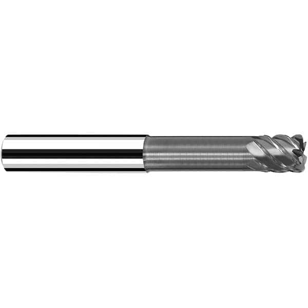 Fraisa - 6mm Diam 4 Flute Solid Carbide 0.5mm Corner Radius End Mill - A1 Tooling