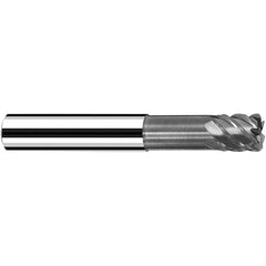 Fraisa - 5mm Diam 4 Flute Solid Carbide 0.5mm Corner Radius End Mill - A1 Tooling