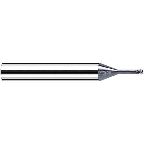 Fraisa - 0.5mm Diam 4 Flute Solid Carbide 0.1mm Corner Radius End Mill - A1 Tooling