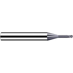 Fraisa - 1mm Diam, 3.6mm LOC, 2 Flute Solid Carbide Ball End Mill - A1 Tooling