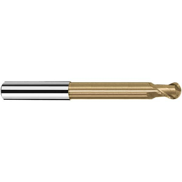 Fraisa - 1mm Diam, 1.5mm LOC, 2 Flute Solid Carbide Ball End Mill - A1 Tooling