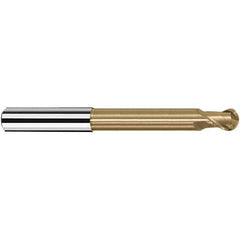 Fraisa - 1mm Diam, 1.5mm LOC, 2 Flute Solid Carbide Ball End Mill - A1 Tooling