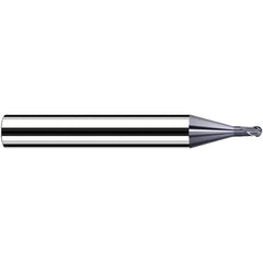 Fraisa - 1mm Diam, 3.6mm LOC, 2 Flute Solid Carbide Ball End Mill - A1 Tooling