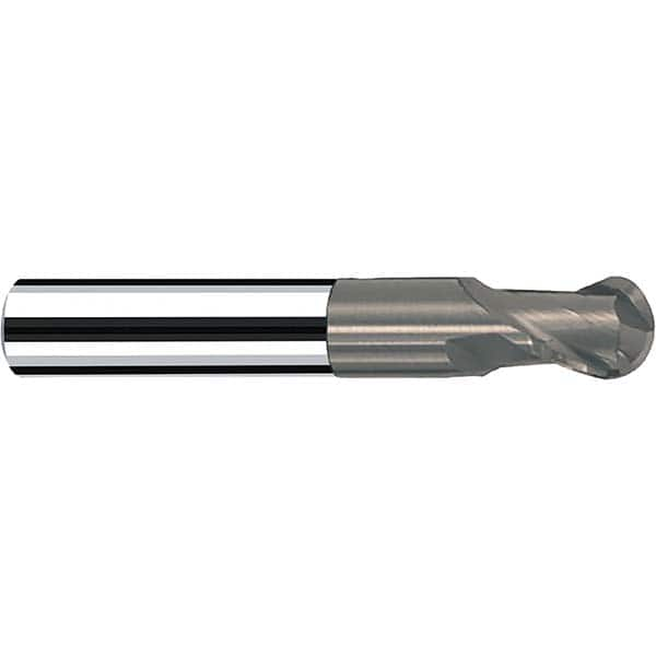 Fraisa - 3/8" Diam, 3/8" LOC, 2 Flute Solid Carbide Ball End Mill - A1 Tooling