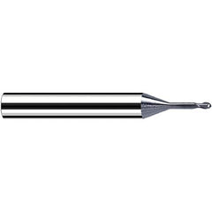 Fraisa - 1.5mm Diam, 1.5mm LOC, 2 Flute Solid Carbide Ball End Mill - A1 Tooling