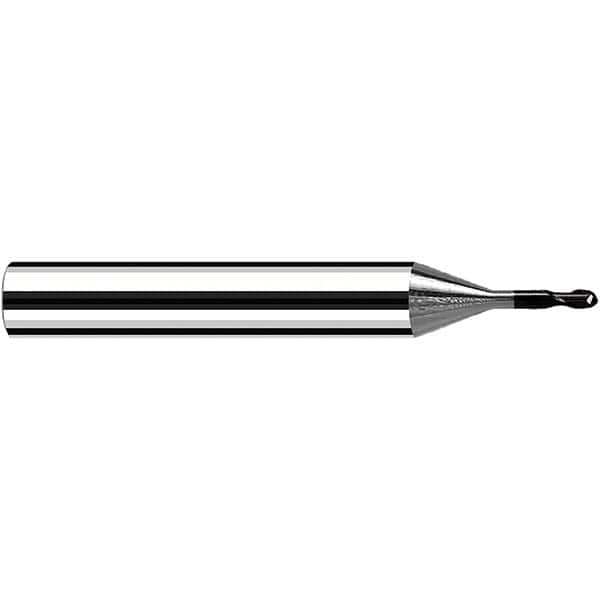 Fraisa - 0.15mm Diam, 6mm LOC, 2 Flute Solid Carbide Ball End Mill - A1 Tooling