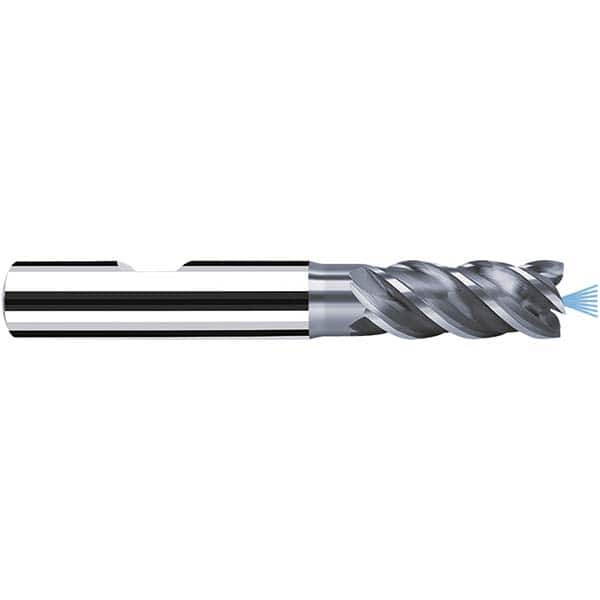 Fraisa - 10mm Diam 4 Flute Solid Carbide 0.2mm Corner Radius End Mill - A1 Tooling