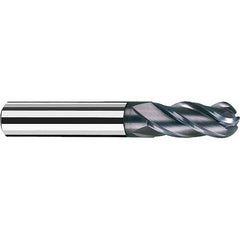 Fraisa - 5/16" Diam, 3/4" LOC, 4 Flute Solid Carbide Ball End Mill - A1 Tooling