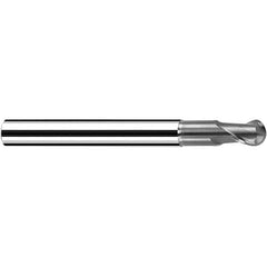 Fraisa - 1/8" Diam, 1/8" LOC, 2 Flute Solid Carbide Ball End Mill - A1 Tooling