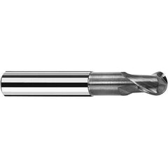 Fraisa - 5mm Diam, 6mm LOC, 2 Flute Solid Carbide Ball End Mill - A1 Tooling