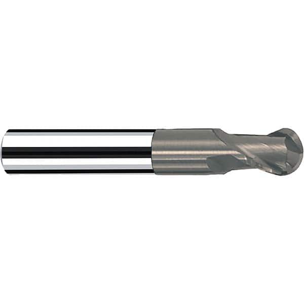 Fraisa - 3/8" Diam, 3/8" LOC, 2 Flute Solid Carbide Ball End Mill - A1 Tooling