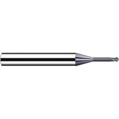 Fraisa - 0.6mm Diam, 3.6mm LOC, 2 Flute Solid Carbide Ball End Mill - A1 Tooling