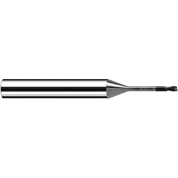 Fraisa - 1mm Diam 2 Flute Solid Carbide 0.2mm Corner Radius End Mill - A1 Tooling