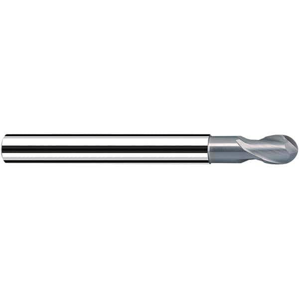 Fraisa - 8mm Diam, 9mm LOC, 2 Flute Solid Carbide Ball End Mill - A1 Tooling