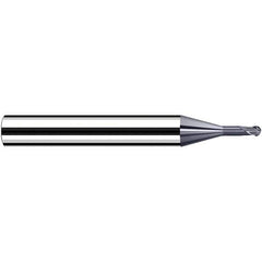 Fraisa - 0.6mm Diam, 3.6mm LOC, 2 Flute Solid Carbide Ball End Mill - A1 Tooling