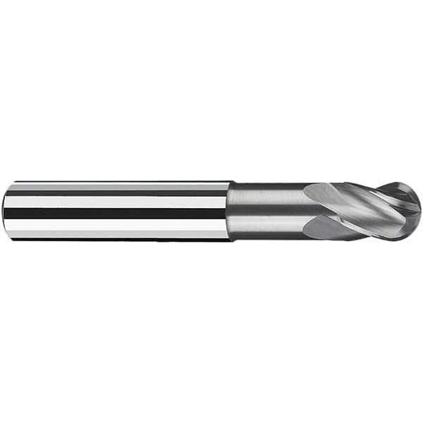 Fraisa - 6mm Diam, 7mm LOC, 4 Flute Solid Carbide Ball End Mill - A1 Tooling