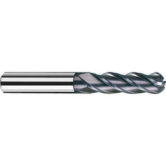 Fraisa - 1/16" Diam, 1/2" LOC, 4 Flute Solid Carbide Ball End Mill - A1 Tooling