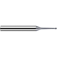 Fraisa - 2.5mm Diam, 2mm LOC, 2 Flute Solid Carbide Ball End Mill - A1 Tooling